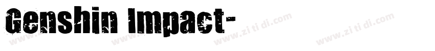 Genshin Impact字体转换